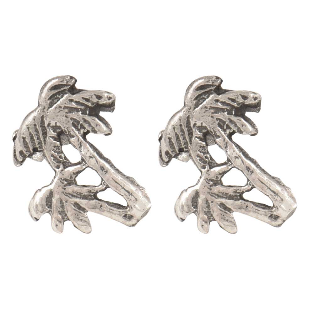 Stylish representation of Beach Palm Tree Stud Earrings conveying elegance and grace.
