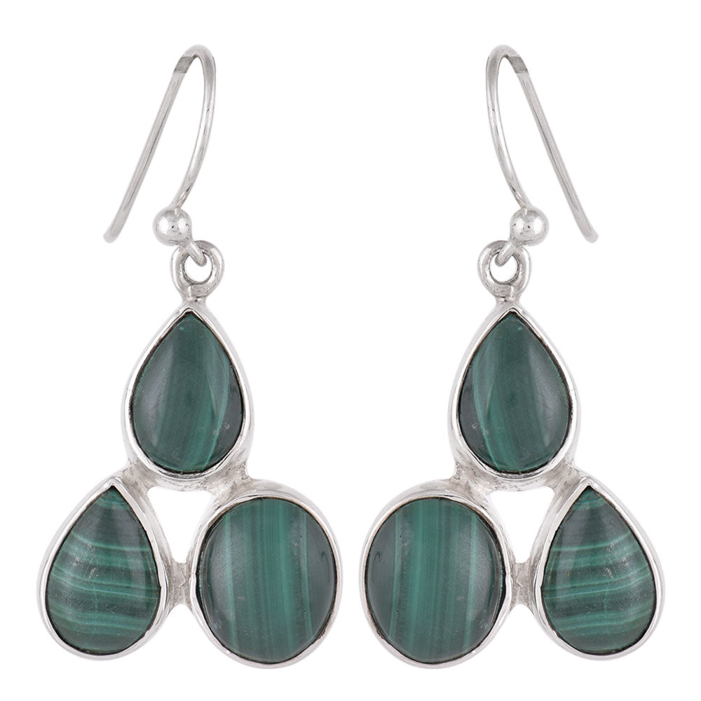 Angled view of lightweight stud earrings crafted in 92.5 Sterling Silver