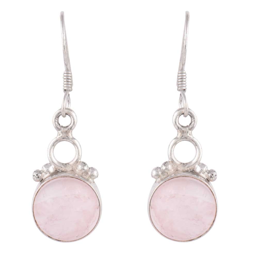 Angled view of lightweight earrings earrings crafted in 92.5 Sterling Silver