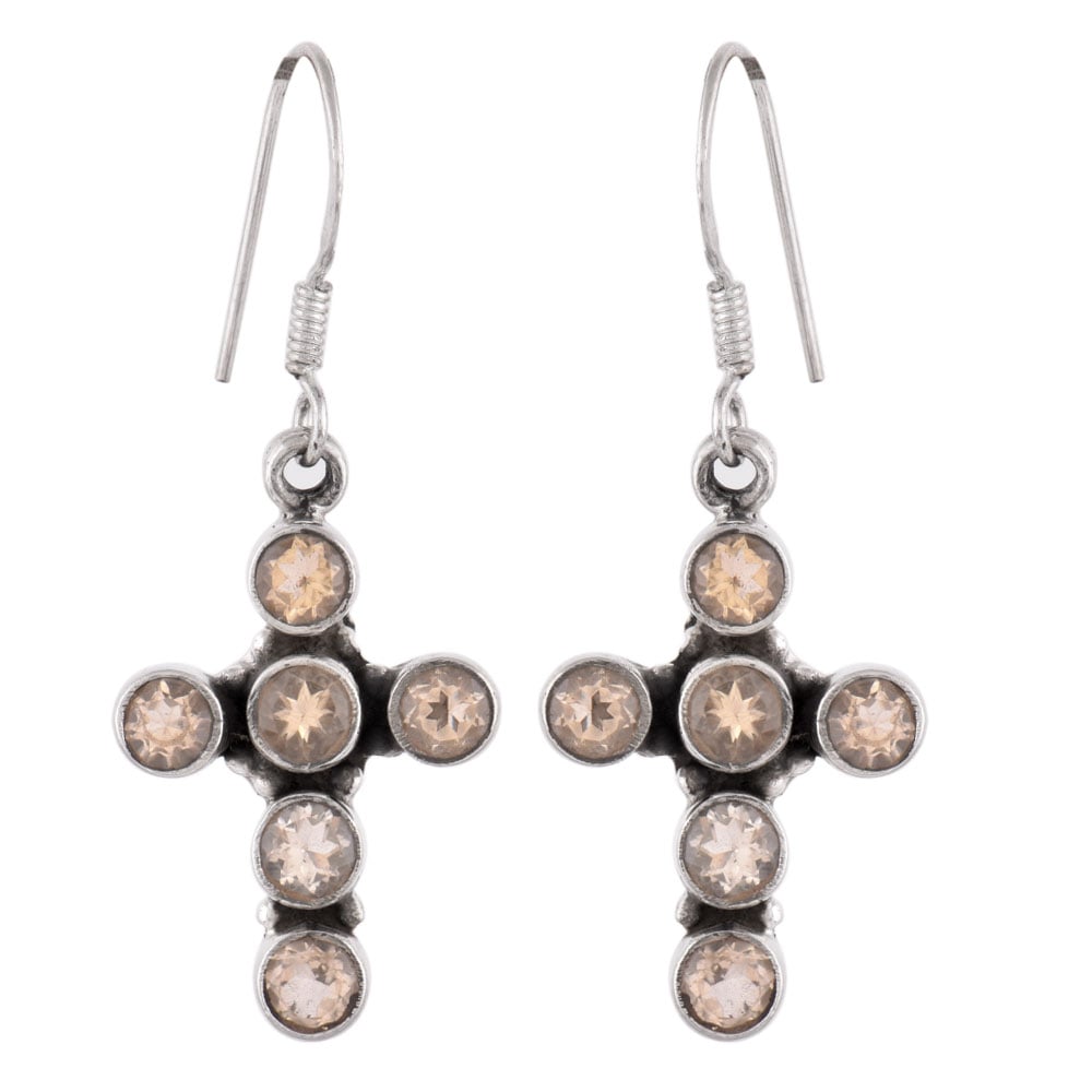 Detail of lapis of Neel Lapis earrings in 92.5 Sterling Silver