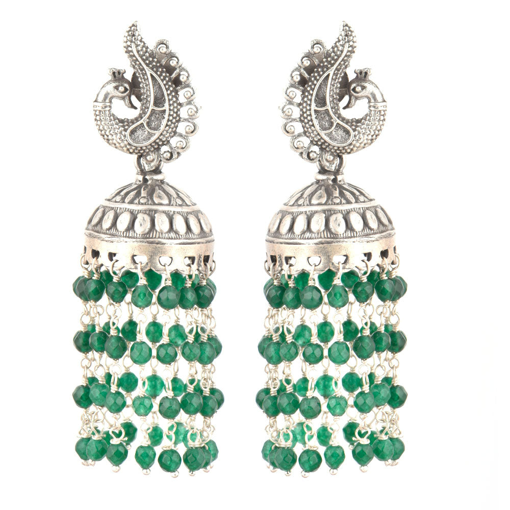 Light-catching surface of 92.5 Sterling Silver chaandni earrings