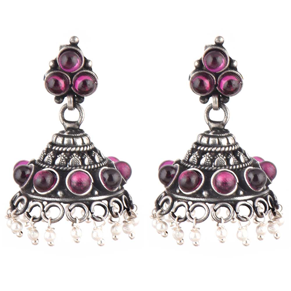 Intricate silver work with Pearl & Amethyst