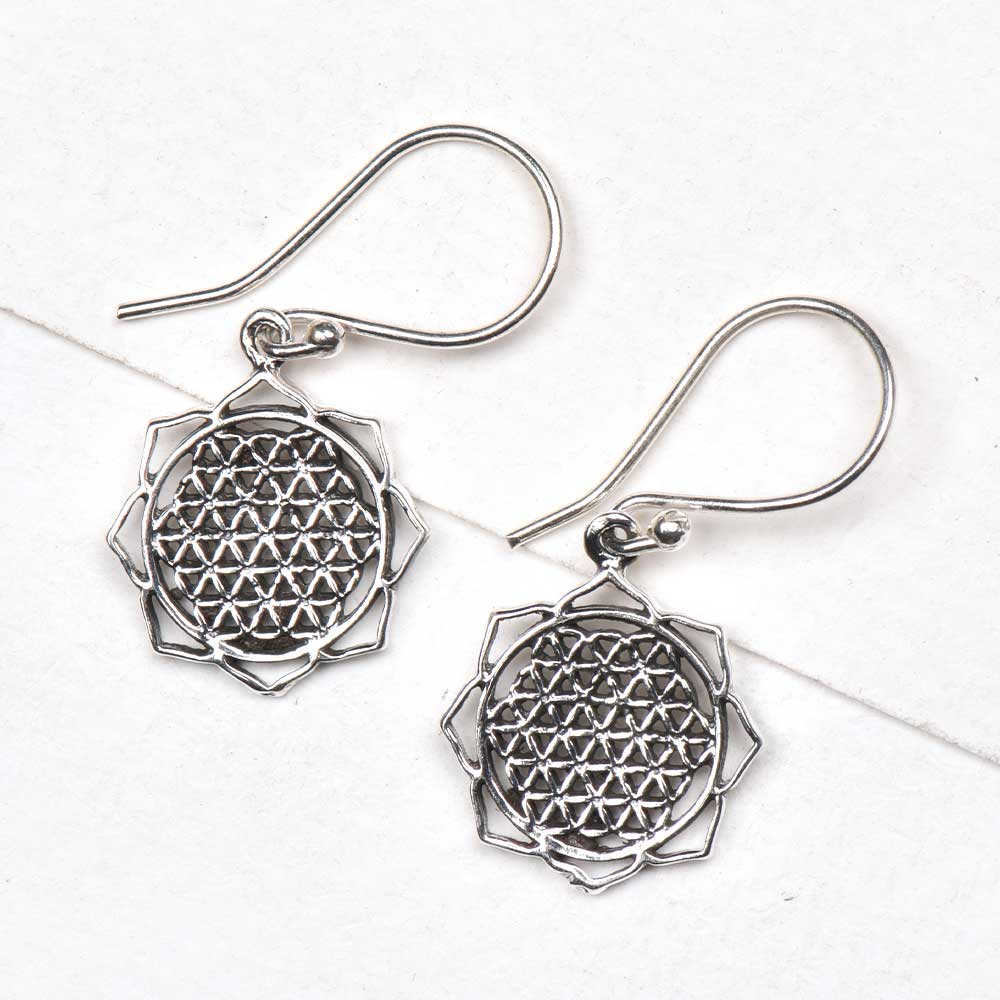 Handmade gul earrings showcasing traditional craft