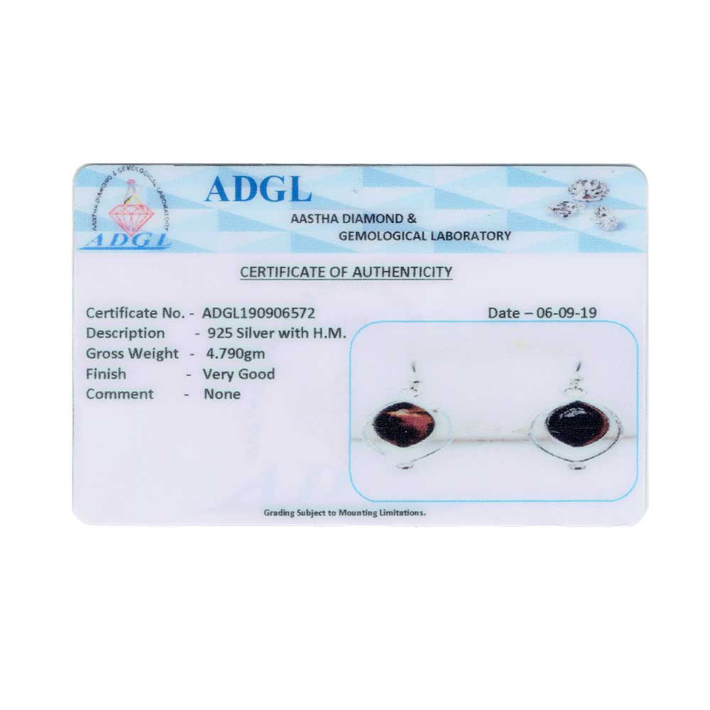 92.5 Sterling Silver earrings with tigers eye, artisanal for quiet luxury.