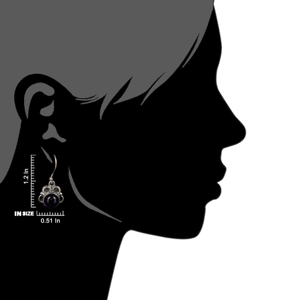 92.5 Sterling Silver flower earrings with five petals, artisanal for quiet luxury.