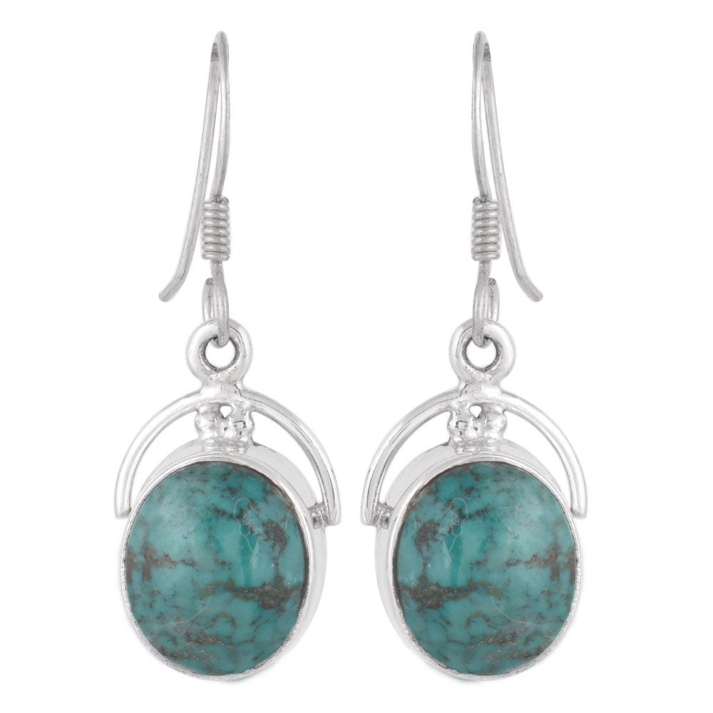 Side profile of Jade Earrings showing Jade setting in 92.5 Sterling Silver