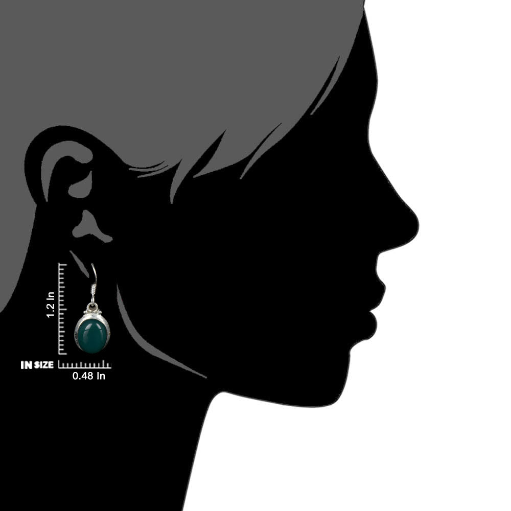 Pair of Green Aventurine Statement Earrings highlighting Green Aventurine and textured silver