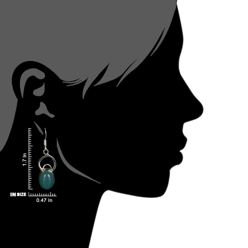 Pair of Oval Earrings highlighting Oval and textured silver