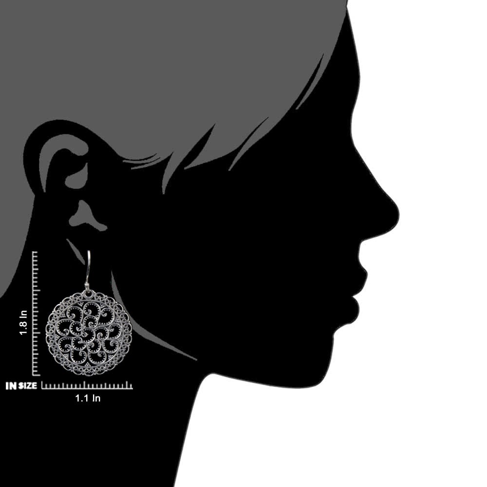 Side angle showing Dot Scroll shape and texture