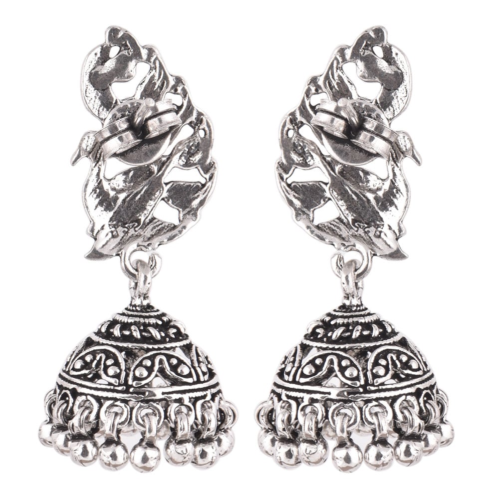 Side angle showing Peacock shape and texture