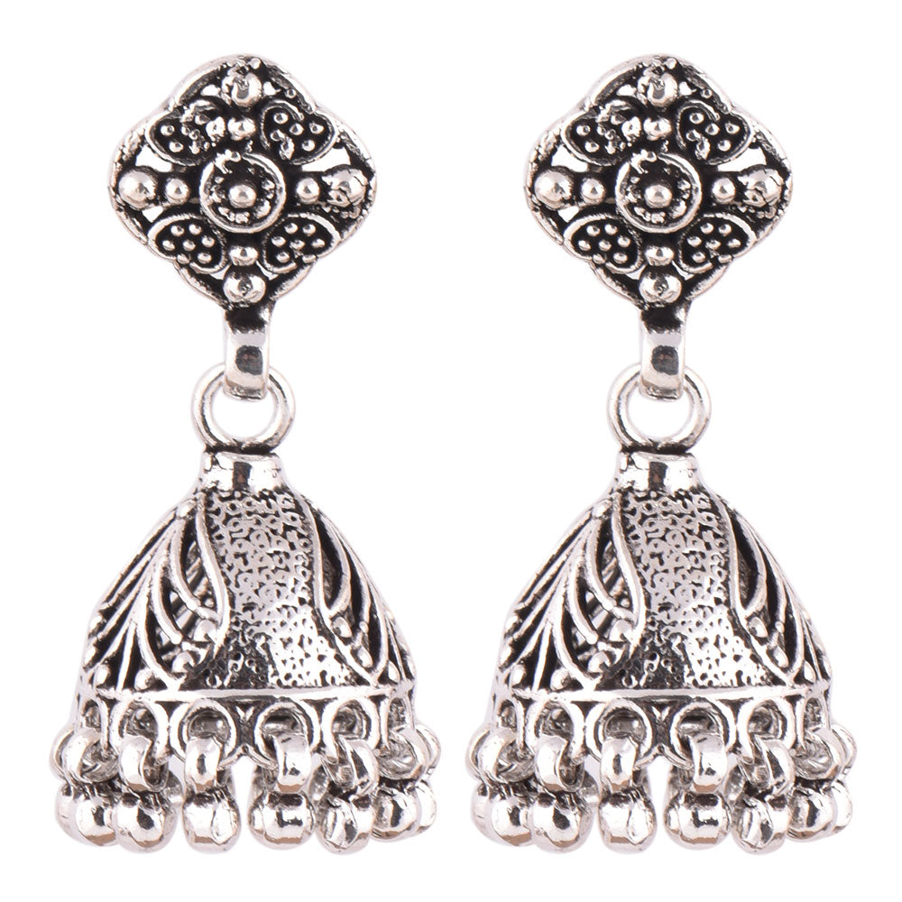handcrafted jhumki earrings featuring handcrafted detailing, set in 925 sterling silver