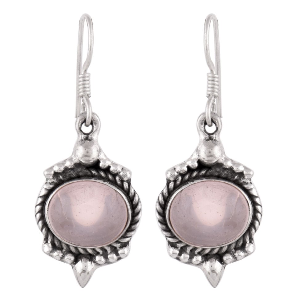 Profile of Moonchild Moonstone earrings in 92.5 Sterling Silver