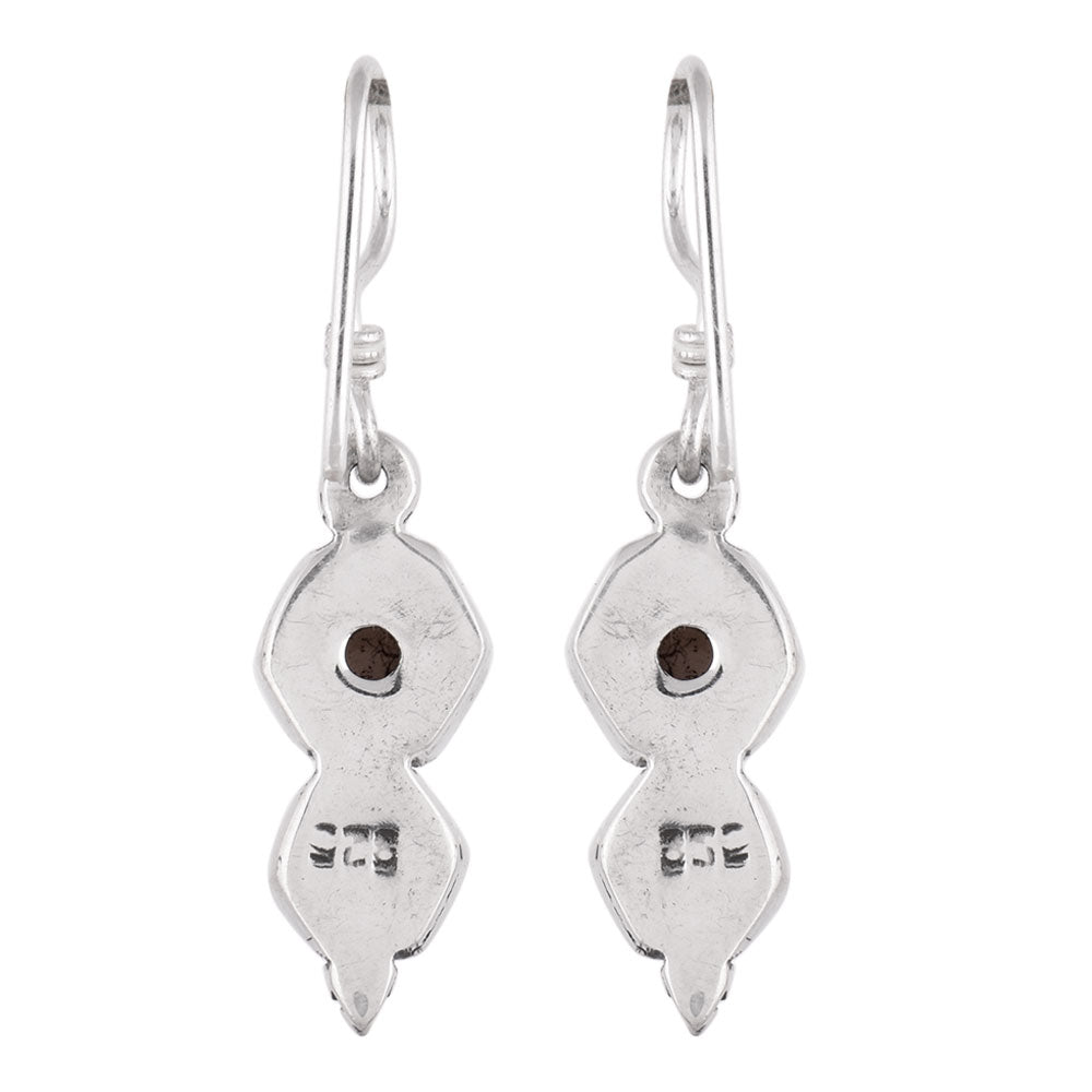 Earring clasp of Neel Topaz earrings in 92.5 Sterling Silver