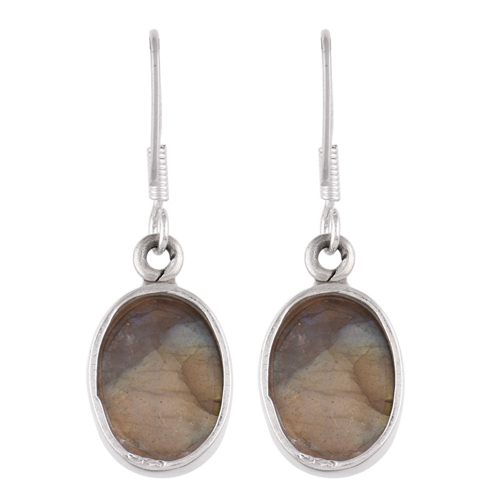 Side view of Machli earrings in 92.5 Sterling Silver