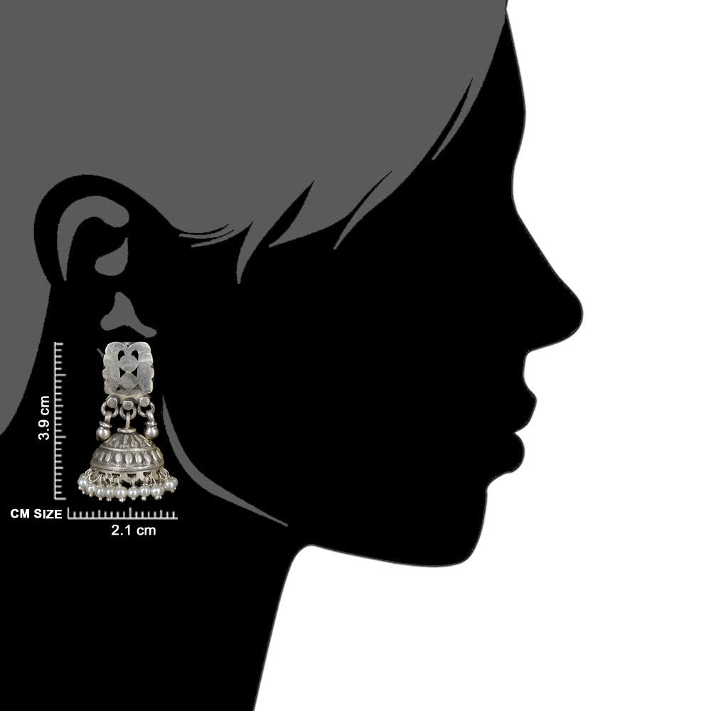 Reet design jhumki with 92.5 Sterling Silver shine