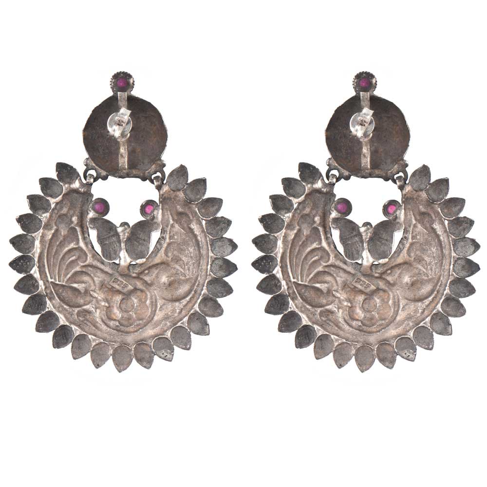 Close up of peacock details crafted by artisans