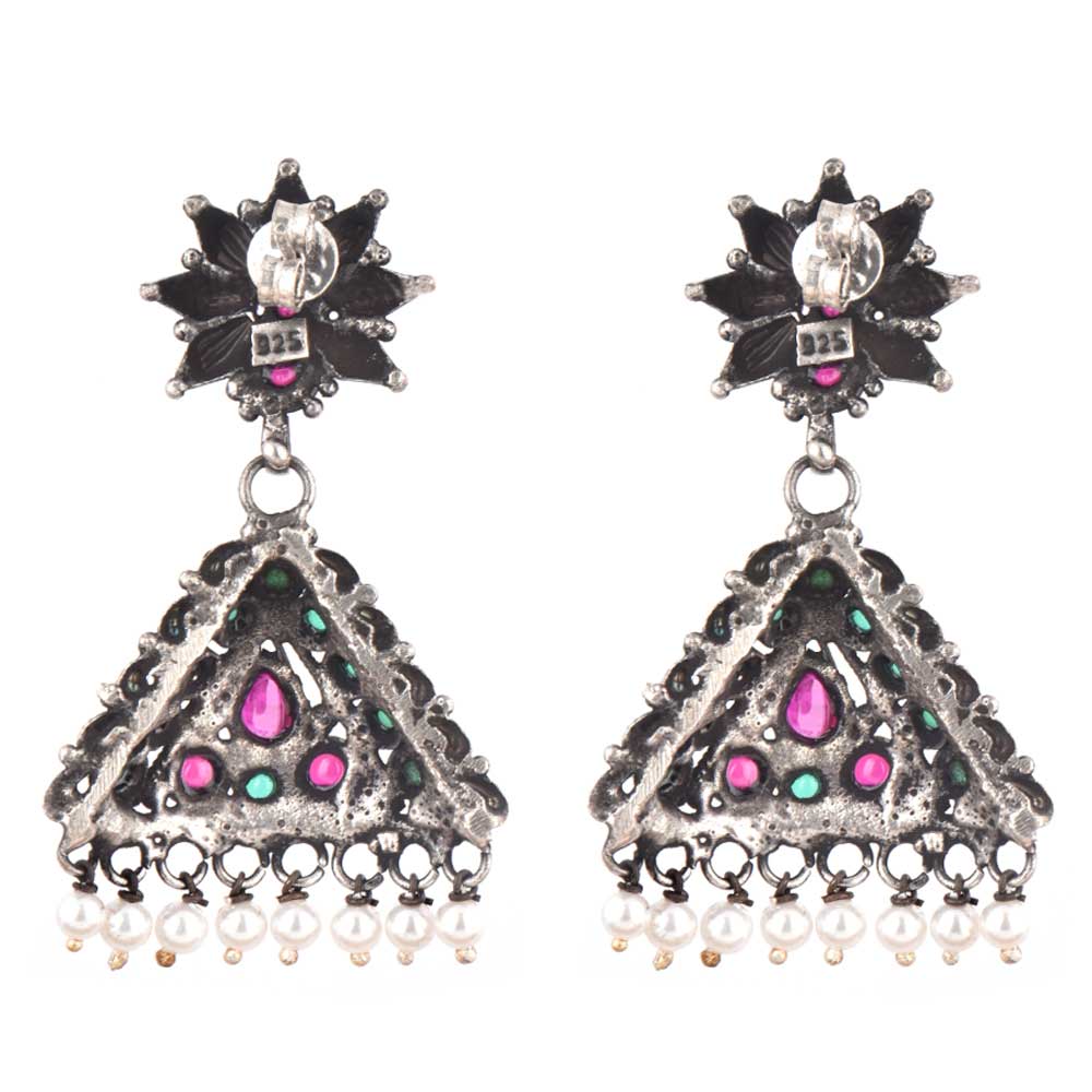 Close up of jhumki details crafted by artisans