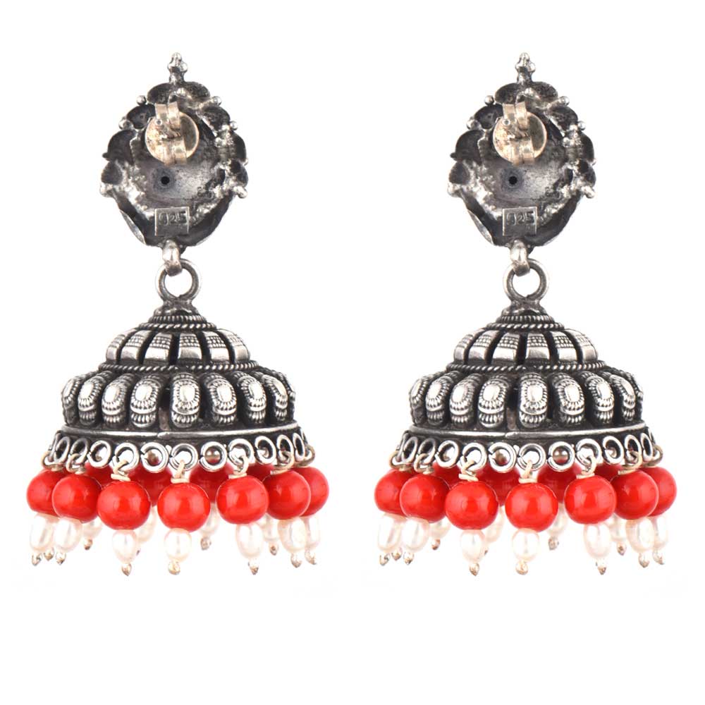 Close up of jhumki details crafted by artisans