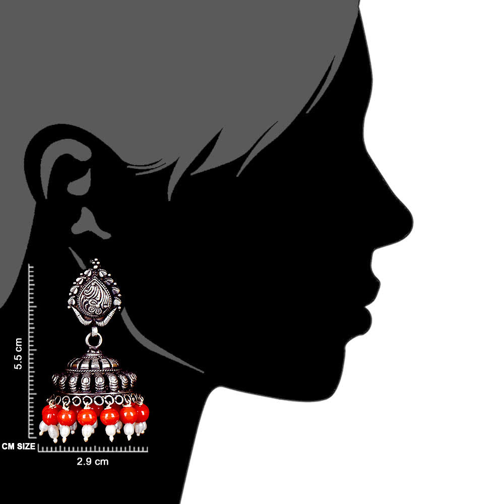 Artisan hands crafting the jhumki jhumki earrings