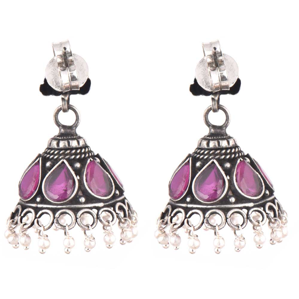Close up of jhumki details crafted by artisans