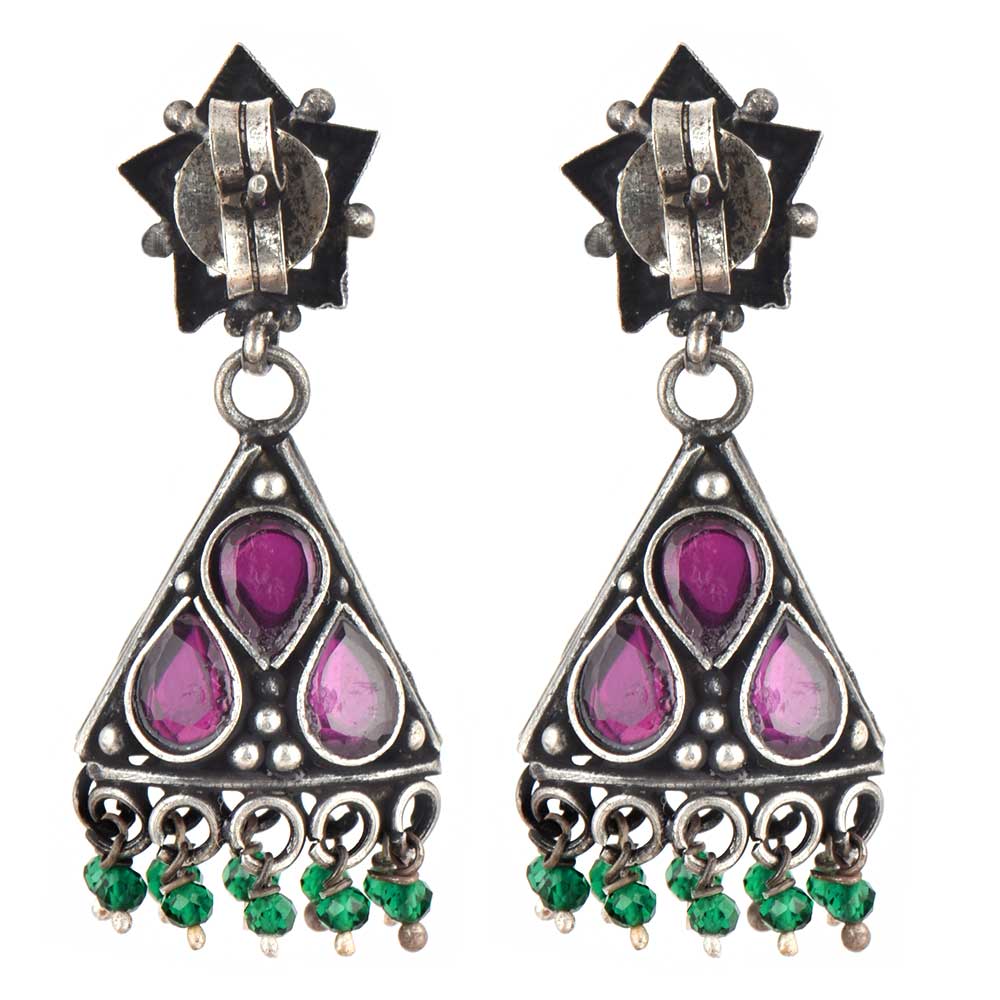 Close up of jhumki details crafted by artisans