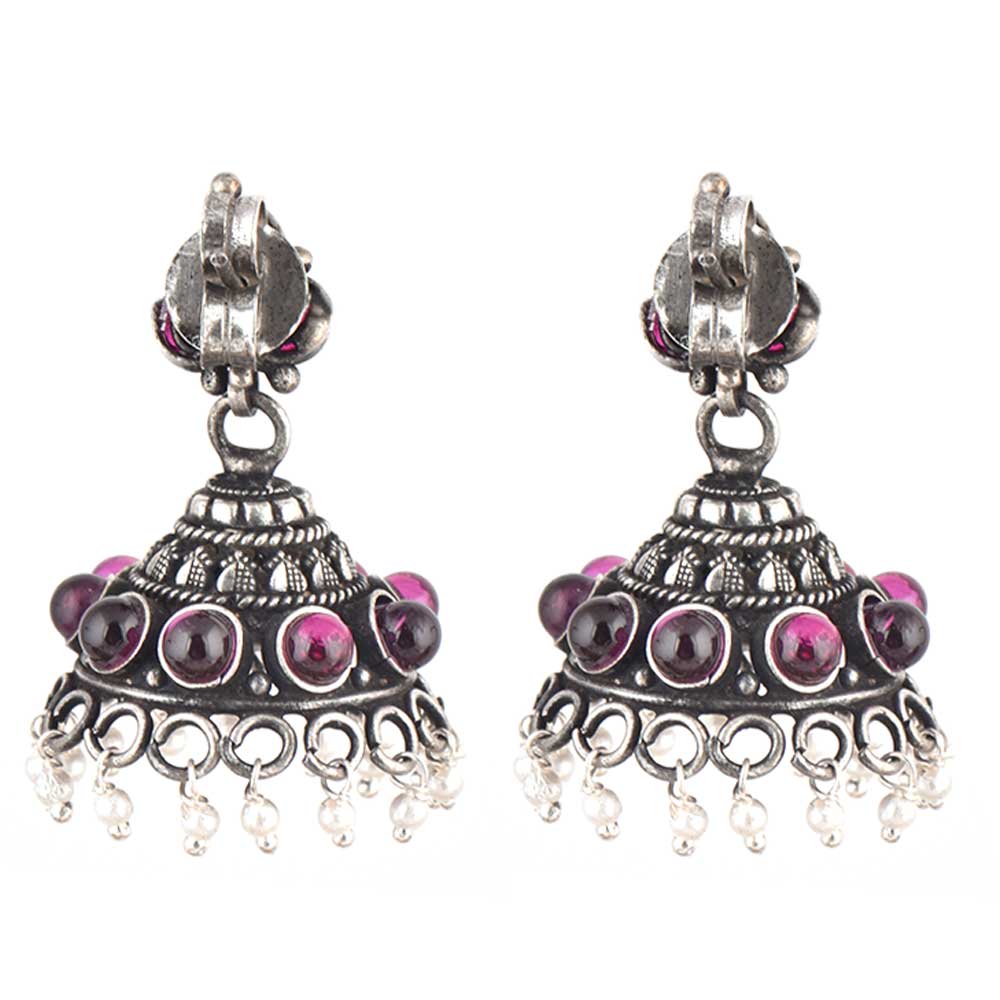 Close up of jhumki details crafted by artisans