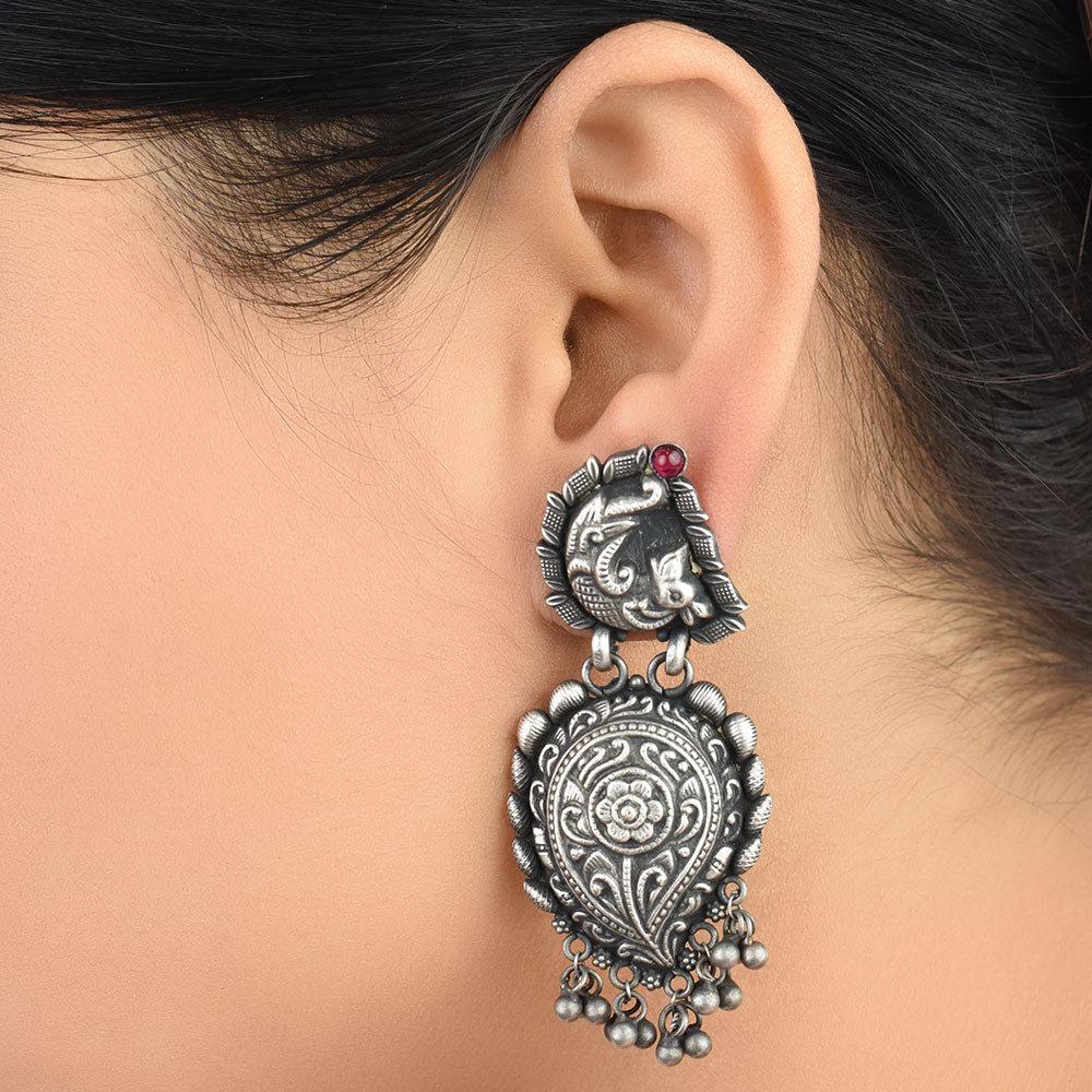 Handcrafted earrings in 92.5 Sterling Silver