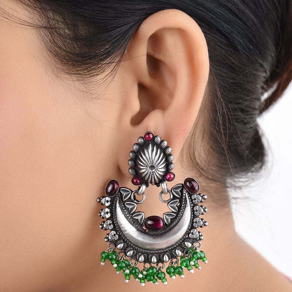 Handcrafted earrings in 92.5 Sterling Silver