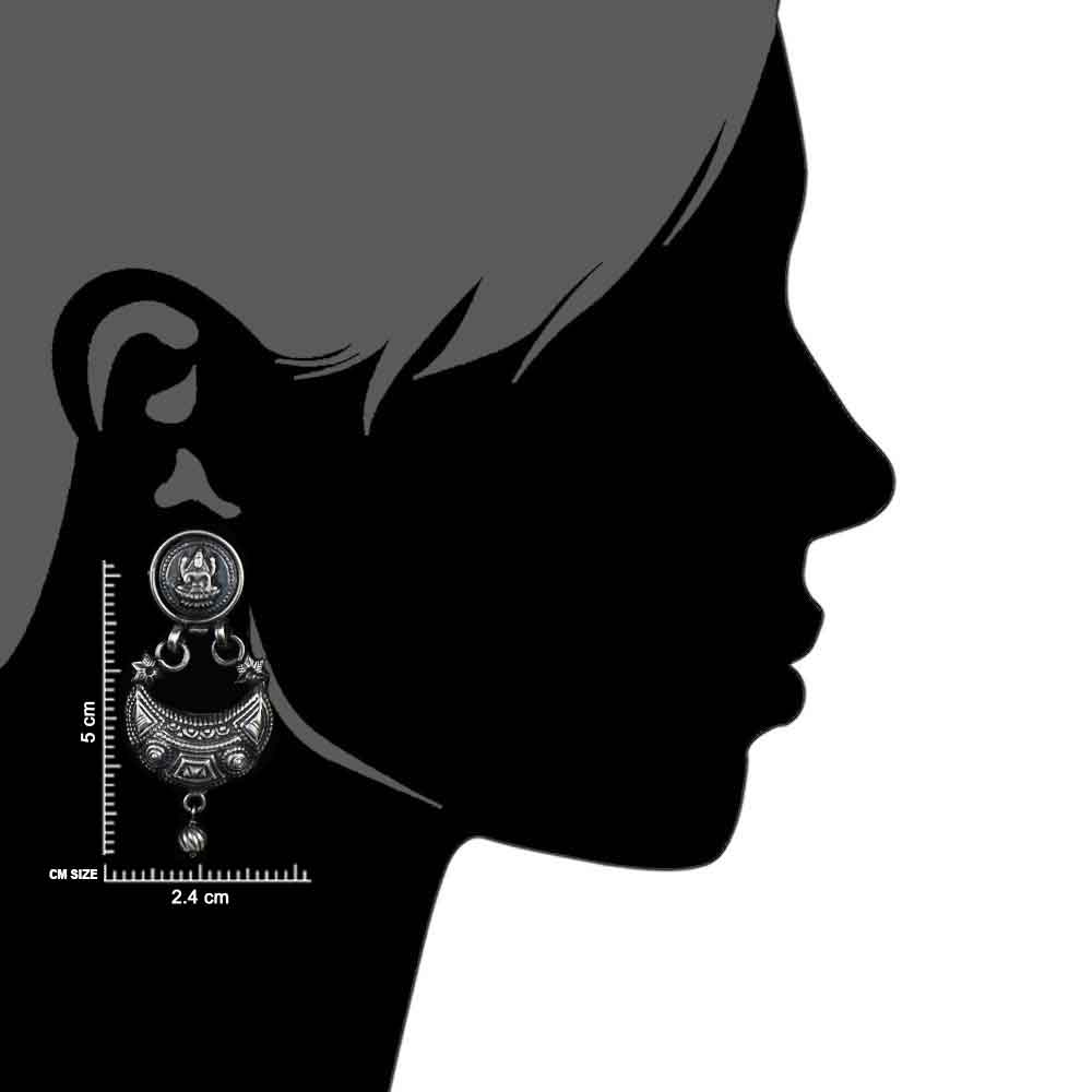 Rajasthan inspired earrings in 92.5 Sterling Silver