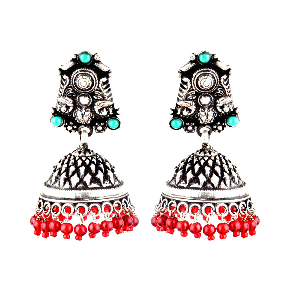 Handcrafted earrings with heritage design