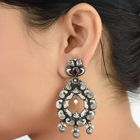 Handcrafted earrings in 92.5 Sterling Silver