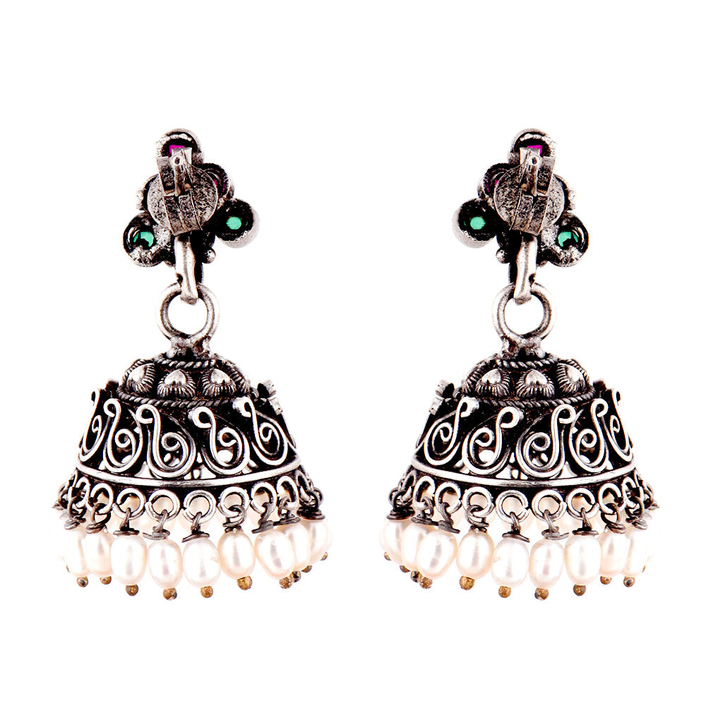 Jhumki design in 92.5 Sterling Silver