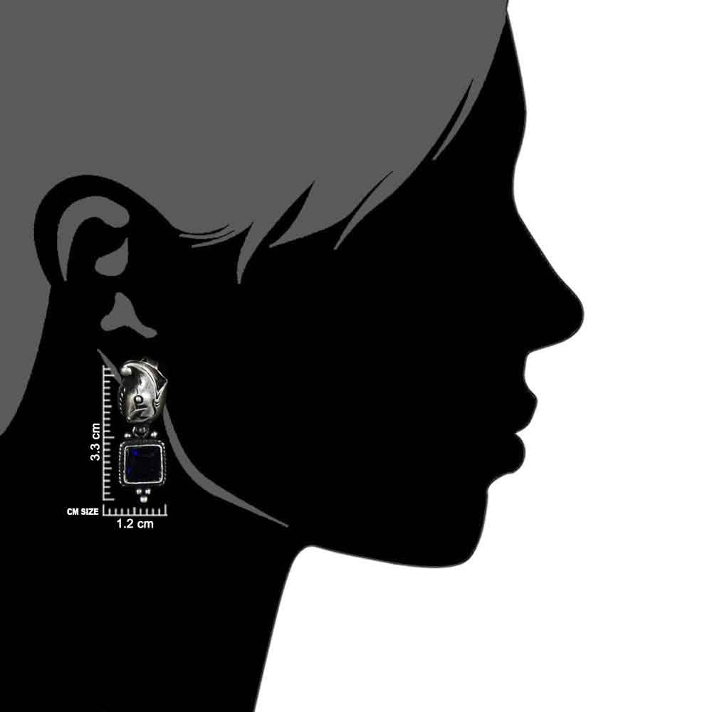 Rajasthan inspired earrings in 92.5 Sterling Silver