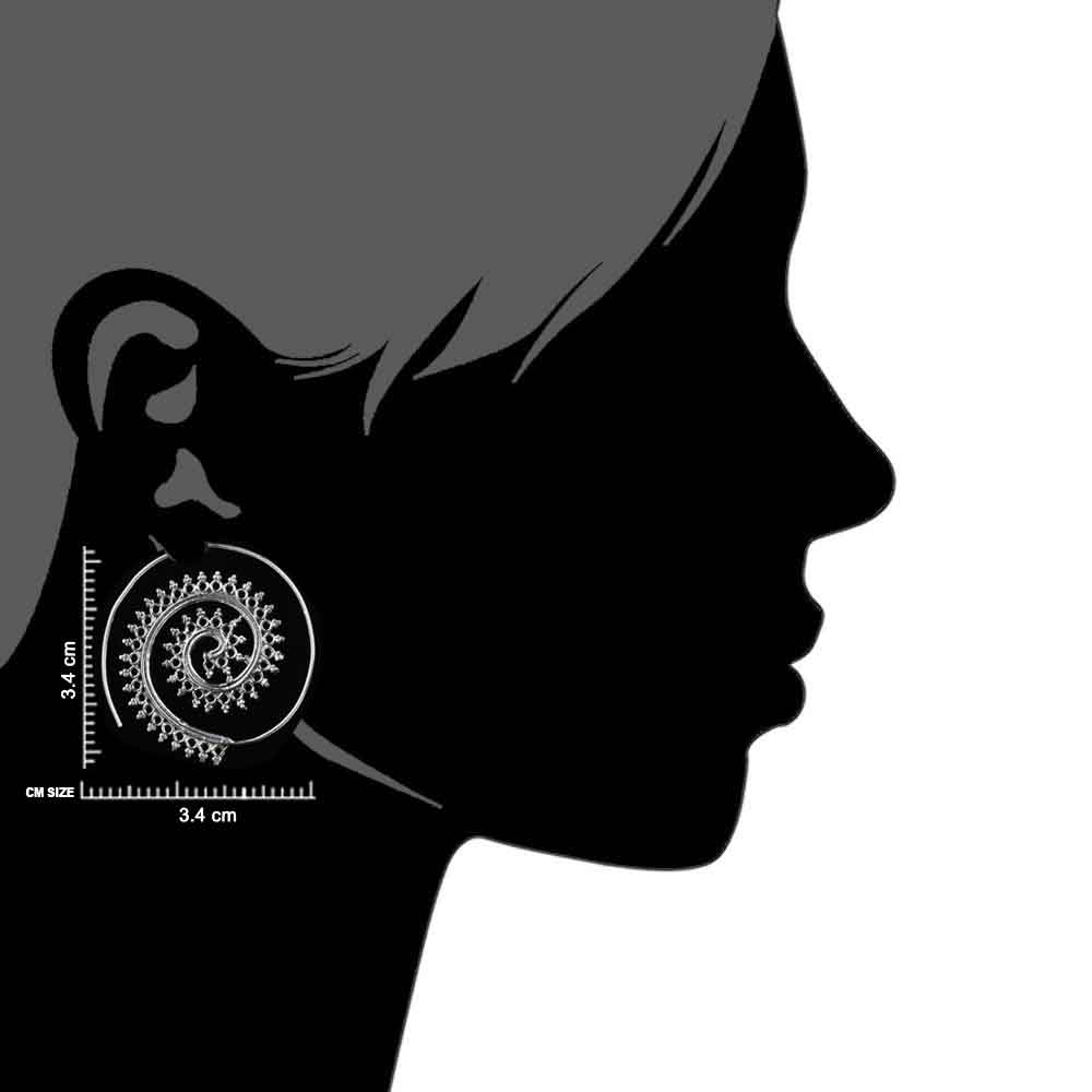 Elegant leaf drop earrings jewelry in 92.5 sterling silver on neutral background