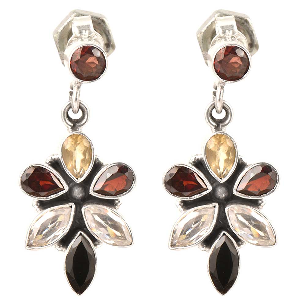 Stylish representation of Floral Drop Earrings conveying elegance and grace.