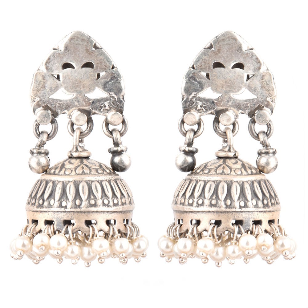 Pair of Abstract Stud Design earrings with subtle sheen