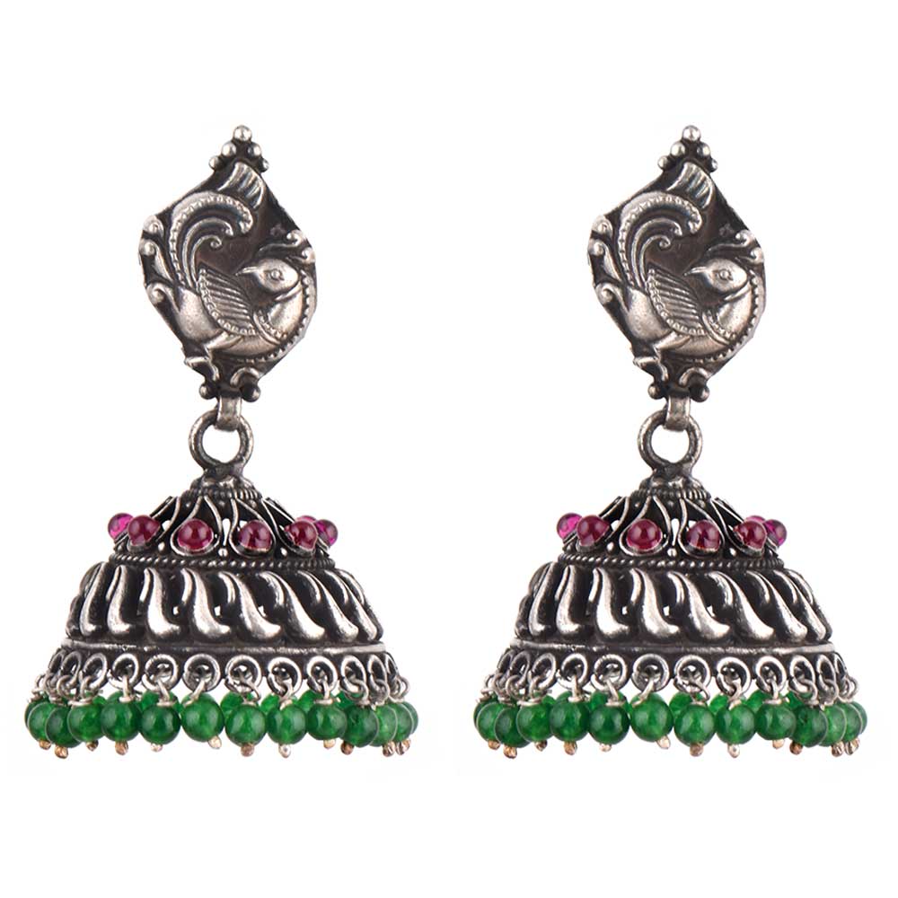 Intricate silver work with Amethyst & Onyx & Green Onyx