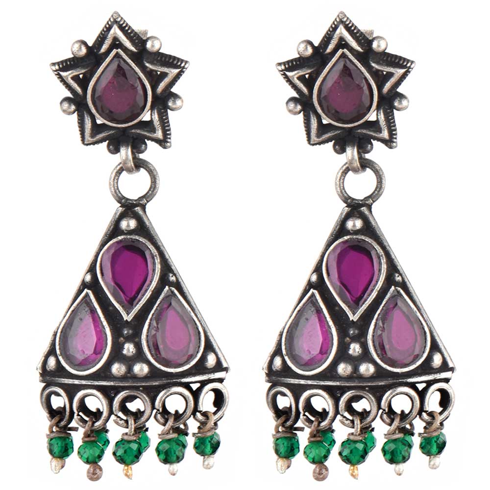 Intricate silver work with Amethyst & Onyx & Green Onyx