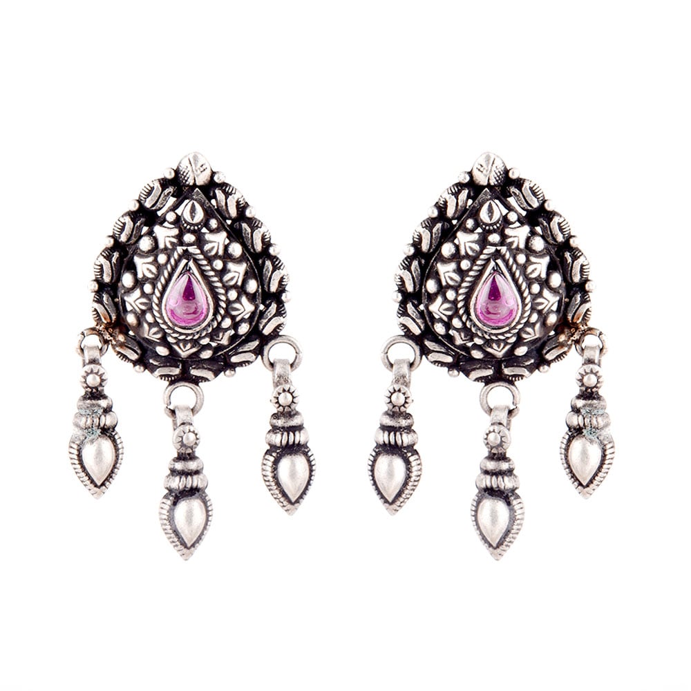 Gorgeous Amethyst earrings crafted by hand