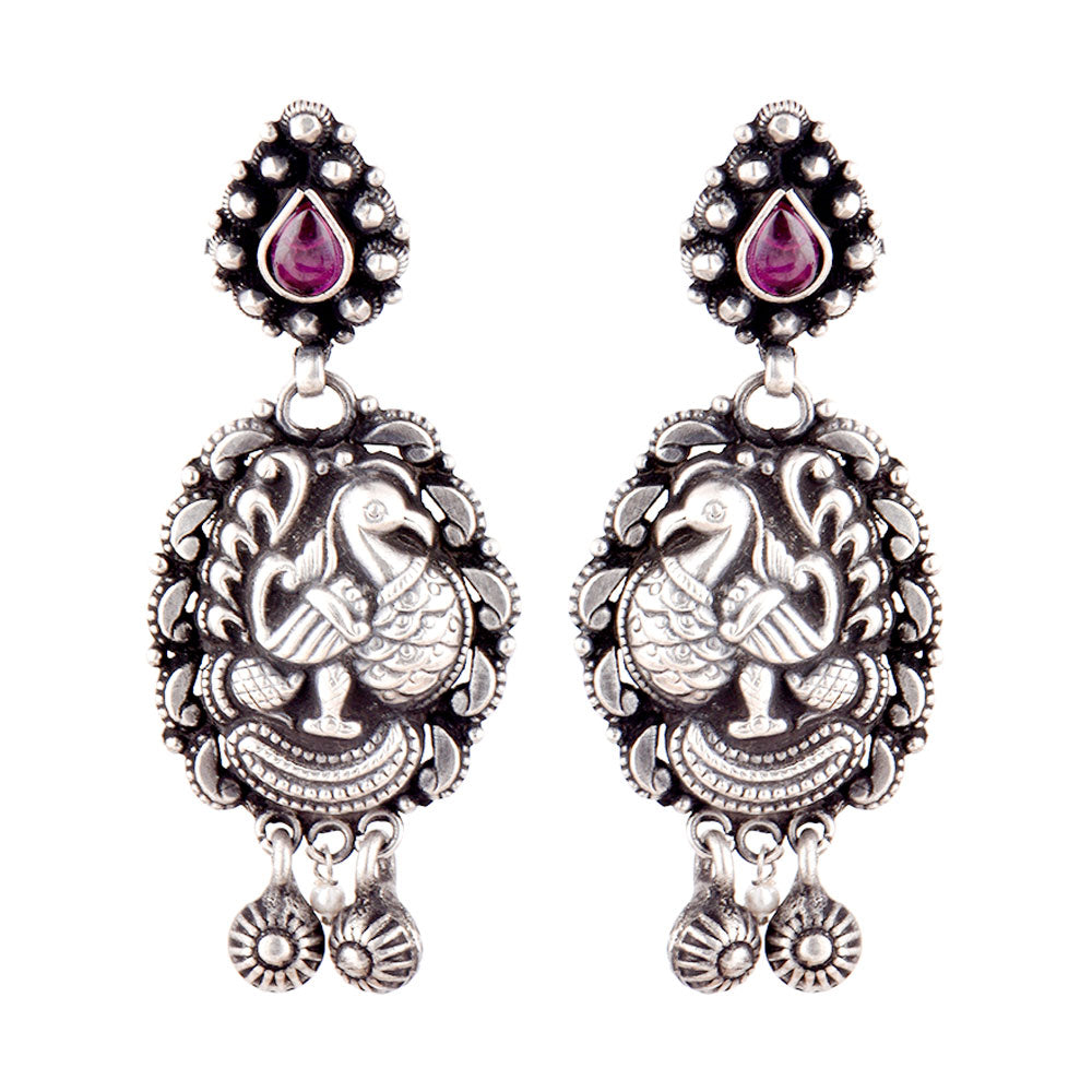 Gorgeous Amethyst earrings crafted by hand