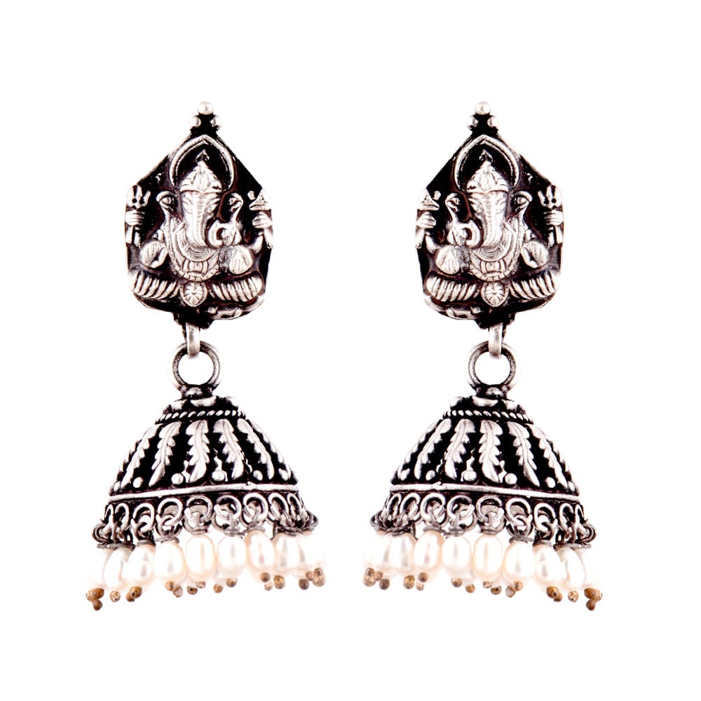 Gorgeous Pearl earrings crafted by hand