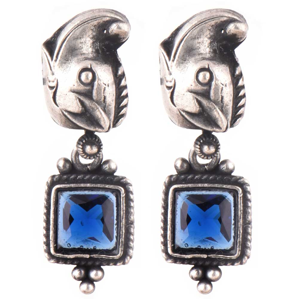 Gorgeous Blue Topaz earrings crafted by hand