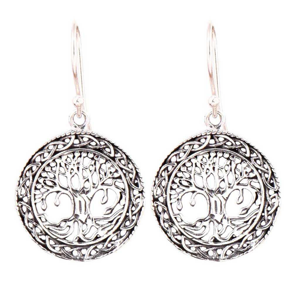 Back view highlighting smooth finish of Reet earrings