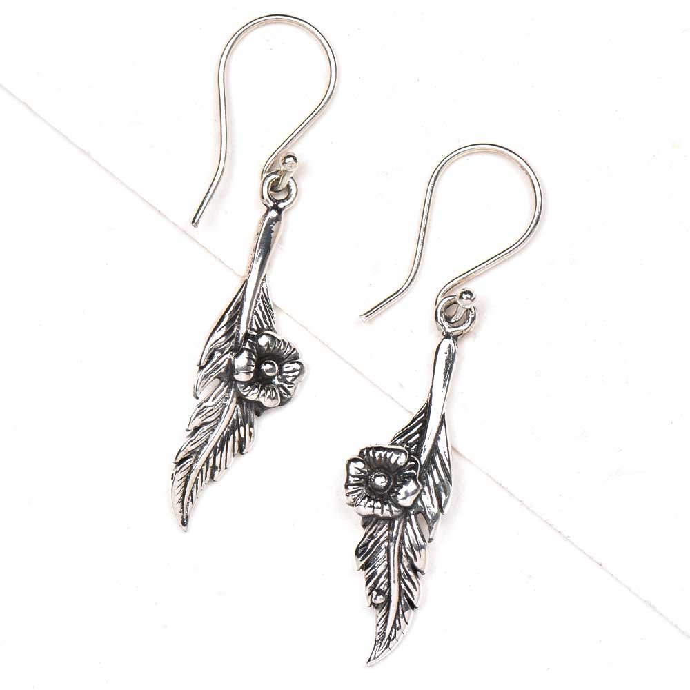 Handmade gul earrings showcasing traditional craft