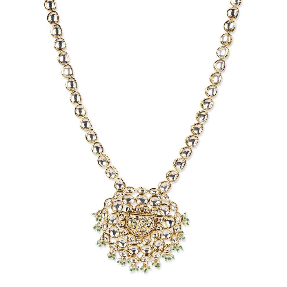 Ruby Raang Gold Plated Kundan Necklace