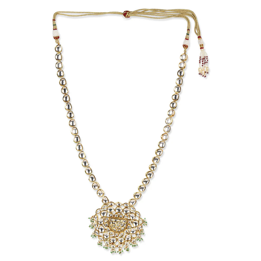 Ruby Raang Gold Plated Kundan Necklace