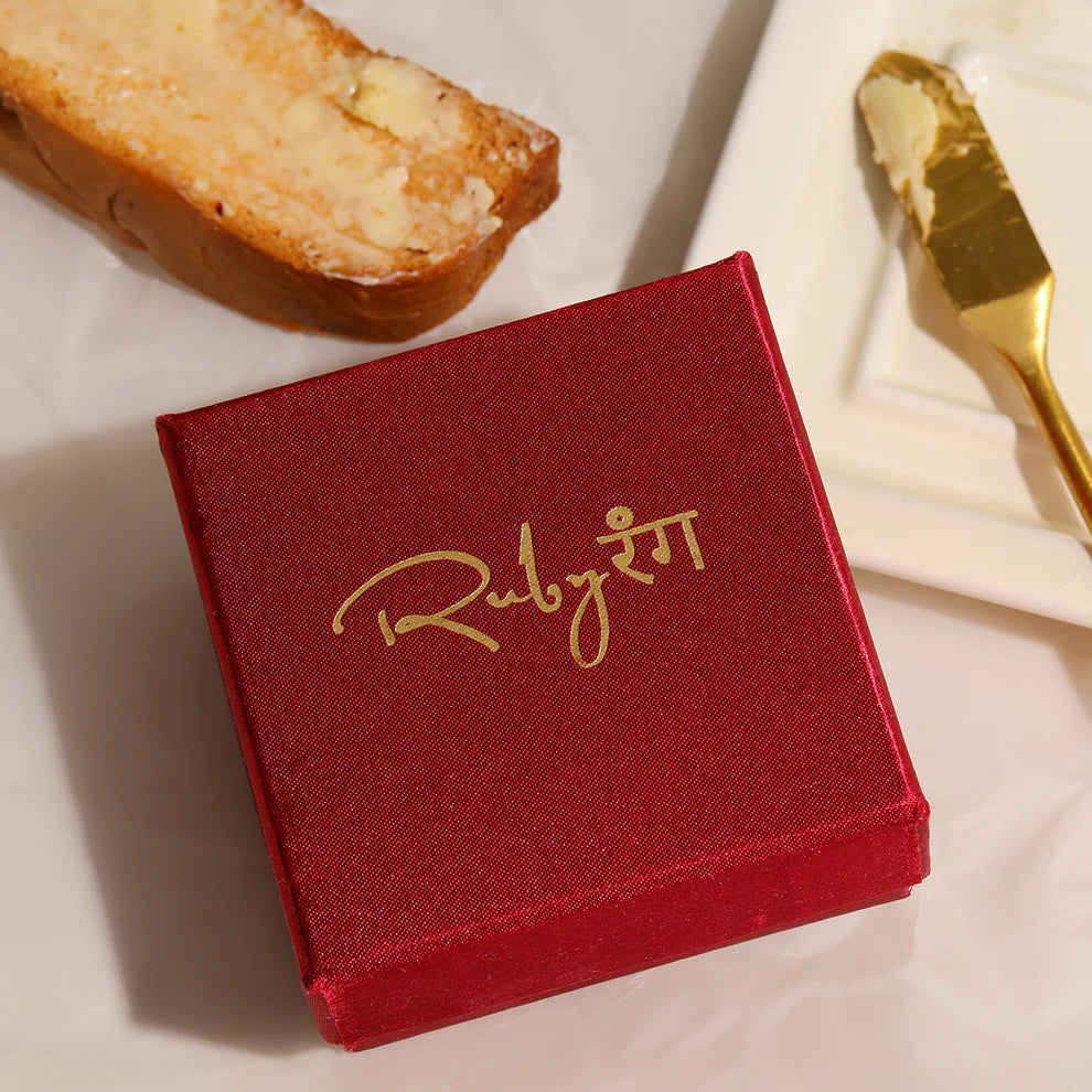 Ruby Raang Kundan Gold plated Elephant and Round Ring